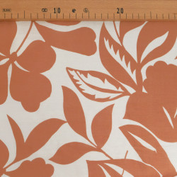 Viscose Mélangée Imprimé Thaia Camel - Maison Klem