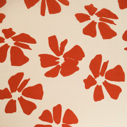 Viscose Mélangée Imprimé Jolia Terracotta  - Maison Klem