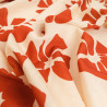 Viscose Mélangée Imprimé Jolia Terracotta  - Maison Klem