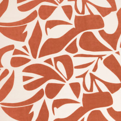 Viscose Mélangée Imprimé Alma Terracotta - Maison Klem