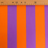 Orange and Purple Striped Canvas - Maison Klem