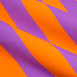 Toile Canvas Rayures Orange et Mauve - Maison Klem