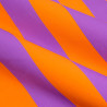 Toile Canvas Rayures Orange et Mauve - Maison Klem