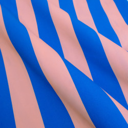 Blue and Pink Striped Canvas - Maison Klem