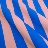 Blue and Pink Striped Canvas - Maison Klem