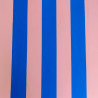Blue and Pink Striped Canvas - Maison Klem