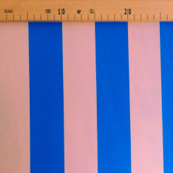Blue and Pink Striped Canvas - Maison Klem