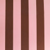 Canvas Print with Cocoa and Soft Pink Stripes  - Maison Klem