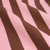 Toile Canvas Rayures Cacao et Rose Tendre  - Maison Klem