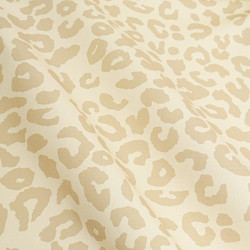 Leopard-Print Canvas with a Natural Beige Background - Maison Klem