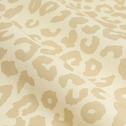 Leopard-Print Canvas with a Natural Beige Background - Maison Klem