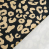 Leopard-Print Canvas with Black and Camel Background - Maison Klem