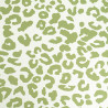 White and Khaki Leopard-Print Canvas - Maison Klem
