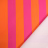 Toile Canvas Rayures Rose et Orange - Maison Klem