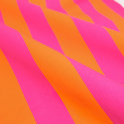 Pink and Orange Striped Canvas - Maison Klem