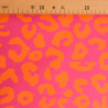 Pink and Orange Leopard-Print Canvas - Maison Klem