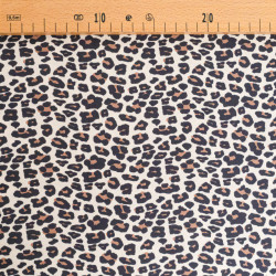 Leopard Print Cotton Poplin - Maison Klem