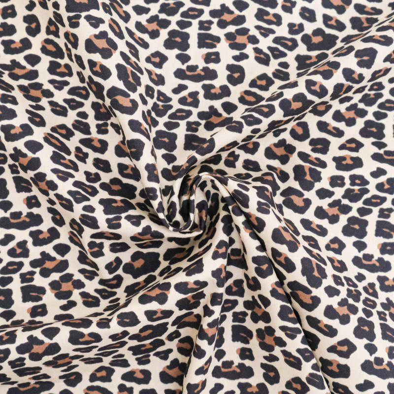 Leopard Print Cotton Poplin - Maison Klem
