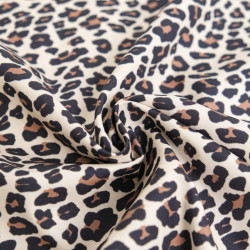 Leopard Print Cotton Poplin - Maison Klem