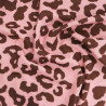 Viscose Poplin with "Savane Rose Cacao" Print - Maison Klem