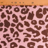 Viscose Poplin with "Savane Rose Cacao" Print - Maison Klem