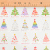 Multicolored Christmas Tree Print Poplin - Maison Klem