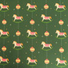 Traditional Christmas Horse Print Poplin - Maison Klem
