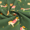 Traditional Christmas Horse Print Poplin - Maison Klem