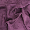 Asian-Inspired Silk-Effect Jacquard Fabric in Plum - Maison Klem