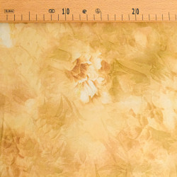 Romantic Ochre Silk Effect Jacquard Fabric - Maison Klem