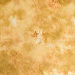 Tissu Jacquard Effet Soie Romantique Ocre - Maison Klem