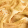 Romantic Ochre Silk Effect Jacquard Fabric - Maison Klem