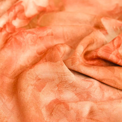 Tissu Jacquard Effet Soie Romantique Sienne - Maison Klem