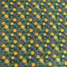 Sonia Printed Cotton Scarf with Green Background - Maison Klem