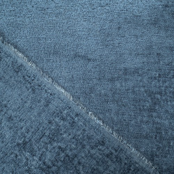 Jacquard Chenille Bleu Foncé - Sierra - Maison Klem