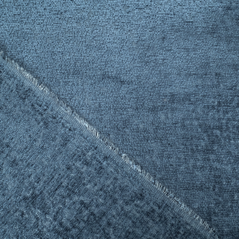 Jacquard Chenille Bleu Foncé - Sierra - Maison Klem