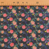 Sonia Printed Cotton Poplin Anthracite Background - Maison Klem