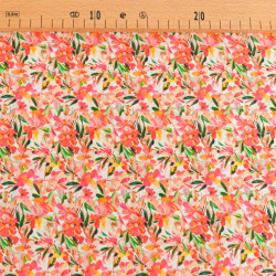 Flower Pop Printed Cotton Scarf - Maison Klem