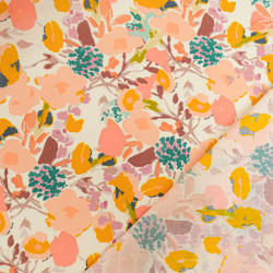 Bloom Printed Cotton Scarf - Maison Klem