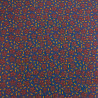 Blue and Saffron "Indian Vibes" Printed Cotton Scarf - Maison Klem