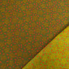 Printed Cotton Poplin Indian Vibes Green Orange - Maison Klem