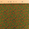 Green and Ochre "Indian Vibes" Printed Cotton Scarf - Maison Klem