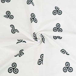 Eponge Microfibre Imprimé Triskèle Breton Envers Bouclette - Maison Klem