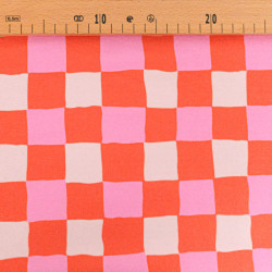 Microfiber sponge checkered print Terry Cloth Backin - Maison Klem