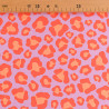 Orange and Mauve Leopard Print Microfiber Sponge - Maison Klem