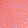 Orange and Mauve Leopard-Print Microfiber Cloth - Maison Klem