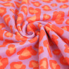 Eponge Microfibre Imprimé Léo Orange Mauve - Maison Klem