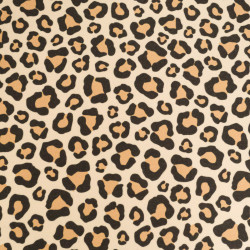 Leopard-Print Microfiber Towel with Terry Back - Maison Klem
