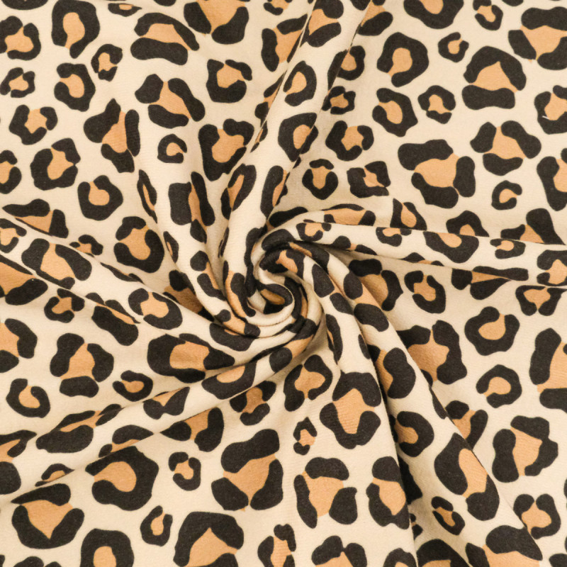 Leopard Print Microfiber Sponge with Terry Cloth Backing - Maison Klem