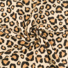 Leopard-Print Microfiber Towel with Terry Back - Maison Klem